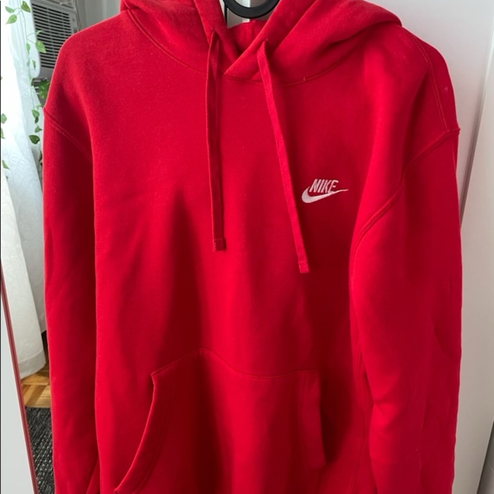 Nike red hoodie